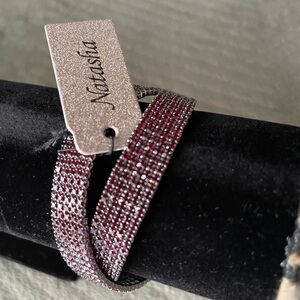 Women’s bracelet ,Natasha Couture Red Sparkling Bracelet